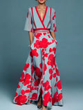 Robe Longue Imprimée Femme Coupe Fluide Taille Marquée Tissu Léger Usage Quotidien