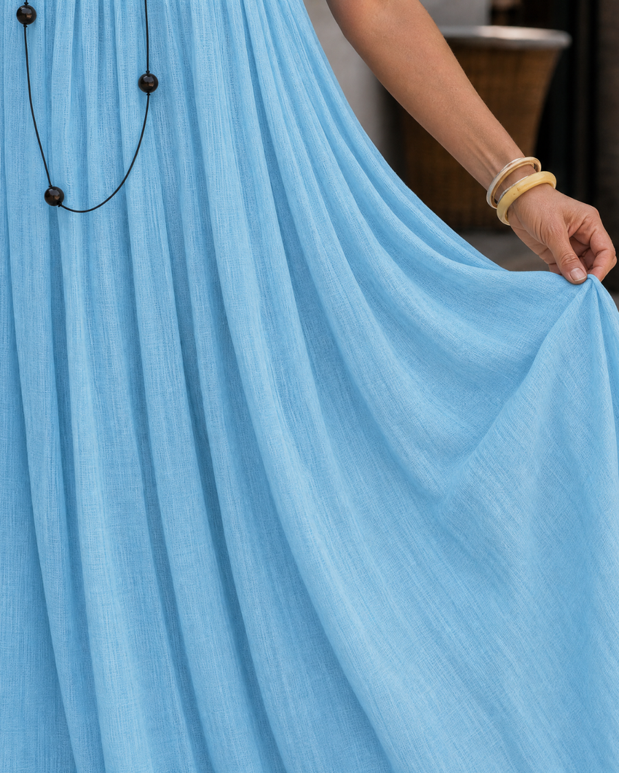 Amener — Robe Midi Fluide à Fines Bretelles