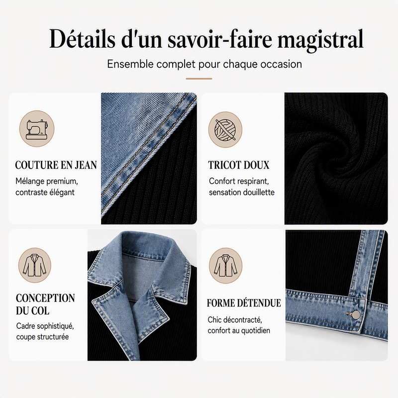 AMÉLIE | Manteau côtelé chic
