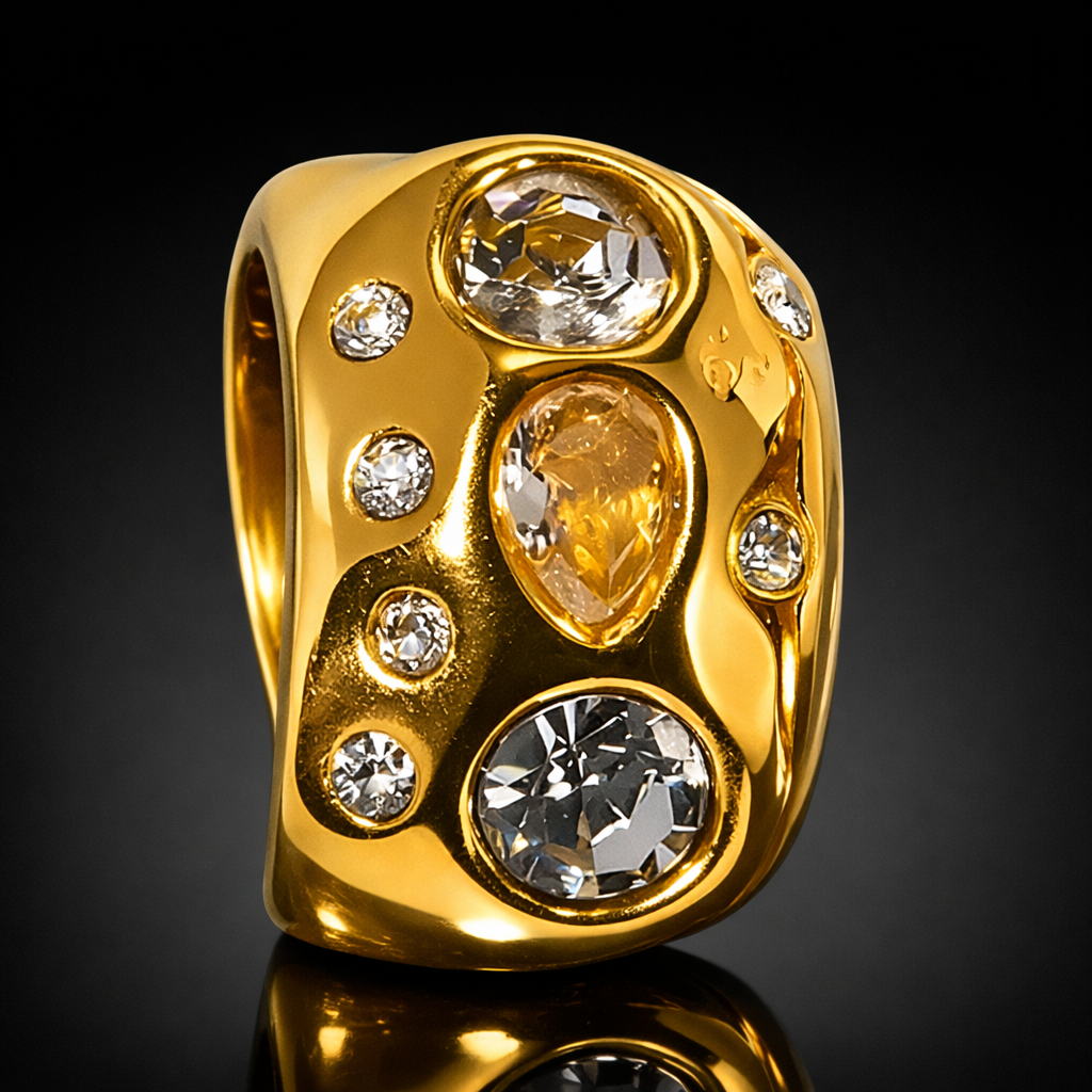 AMARA™ | Bague Cristal Colorée
