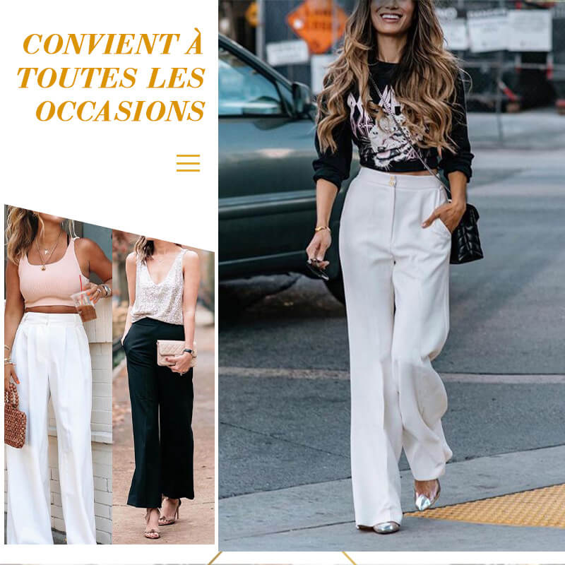 🔥Vente de printemps🔥Pantalon large et décontracté pour femmes