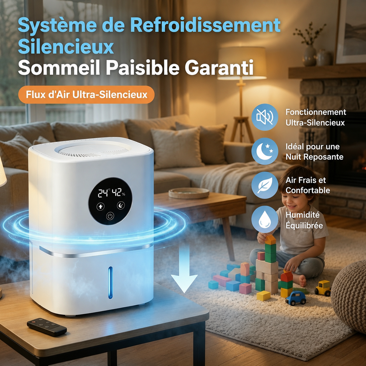 🧊 Refroidissement rapide ⚡ Déshumidificateur et refroidisseur pour la maison