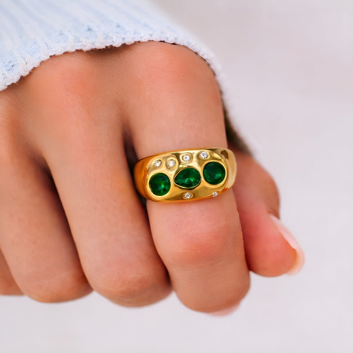 AMARA™ | Bague Cristal Colorée