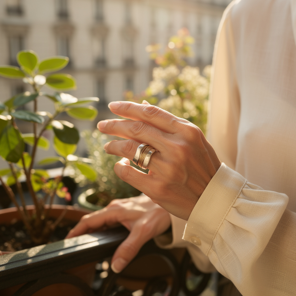 SELENE™ | Bague Enroulée Délicate
