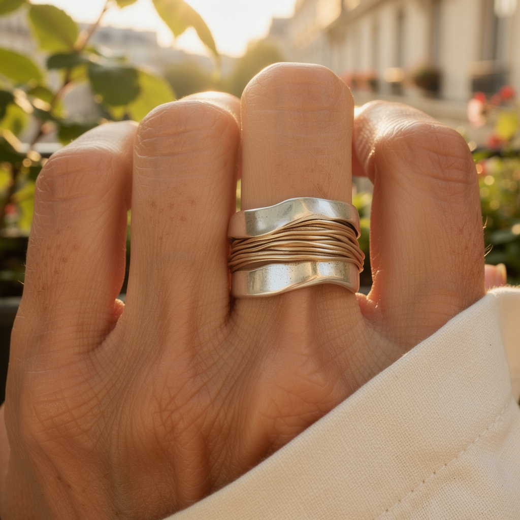 SELENE™ | Bague Enroulée Délicate
