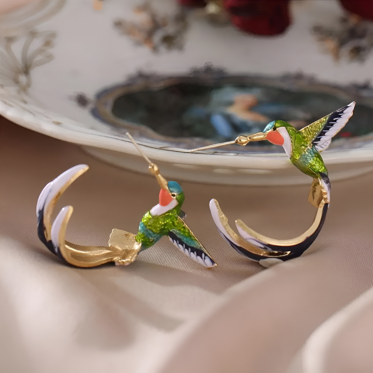 ELÉORA™ | Boucles d’Oreilles Colibri