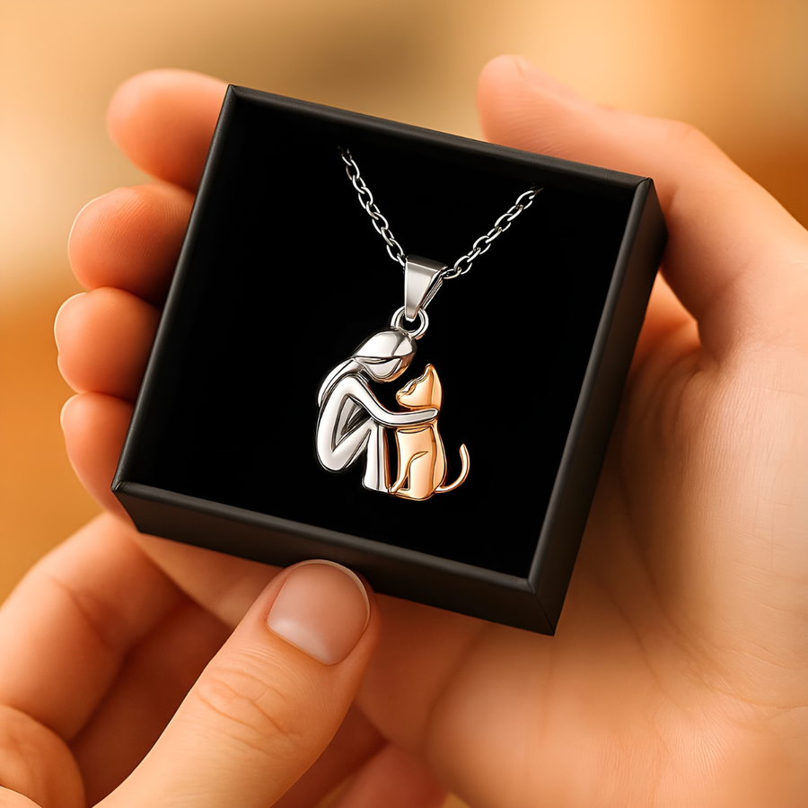 LÉNA™ | Collier Chat Élégant