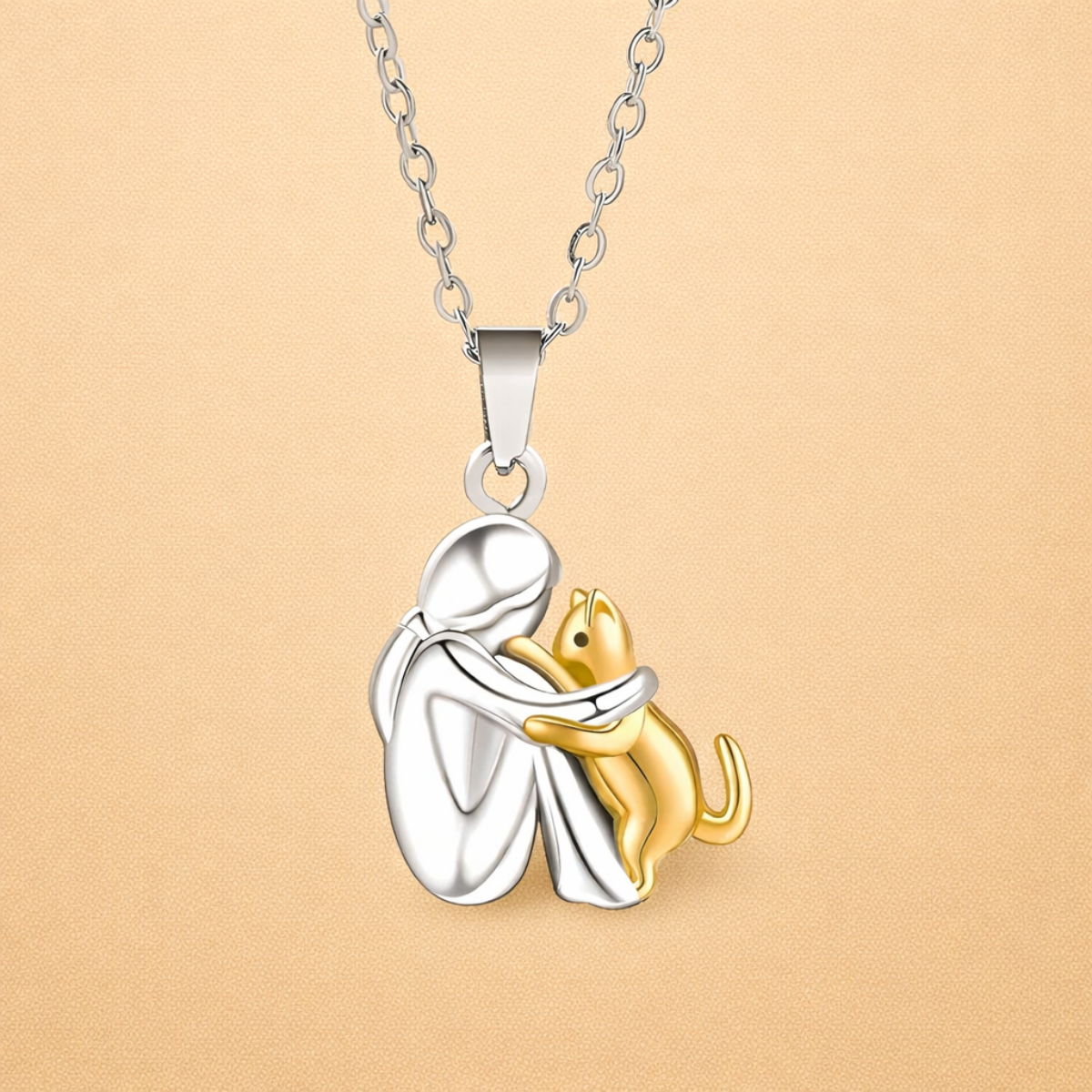 LÉNA™ | Collier Chat Élégant