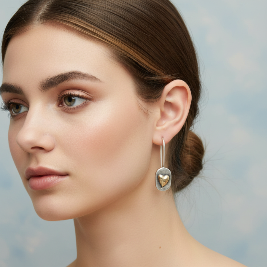 CLARA™ | Boucles d’Oreilles Cœur