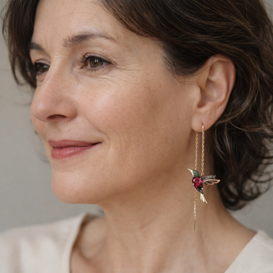 NAÏA™ | Boucles d’Oreilles Colibri