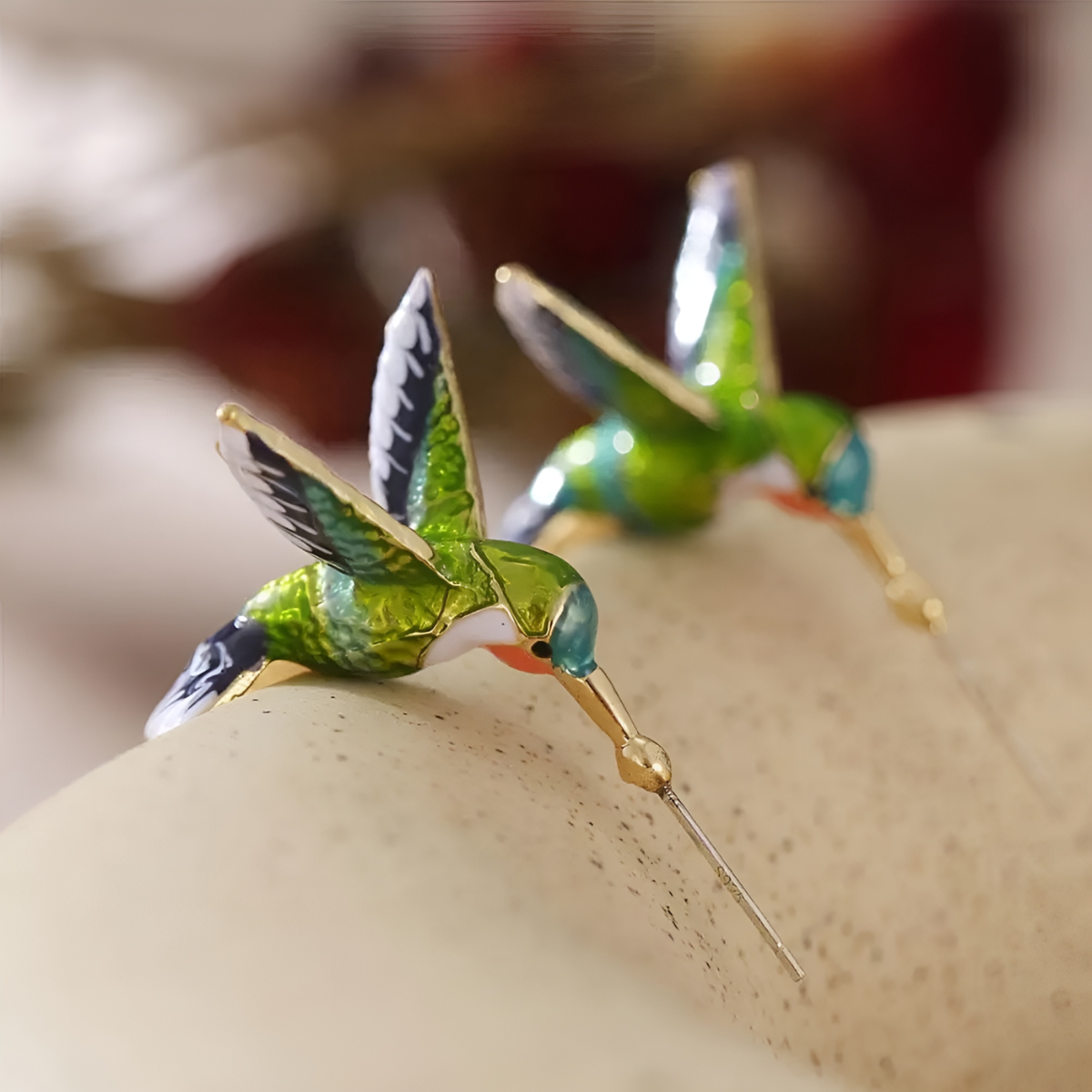ELÉORA™ | Boucles d’Oreilles Colibri