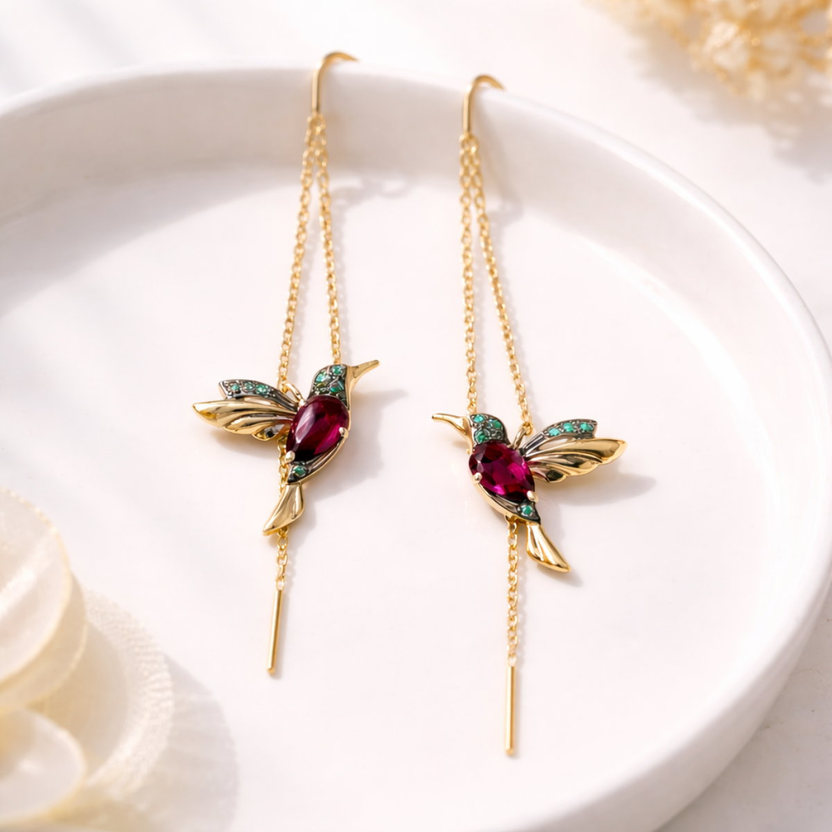 NAÏA™ | Boucles d’Oreilles Colibri