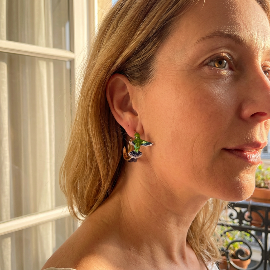 ELÉORA™ | Boucles d’Oreilles Colibri