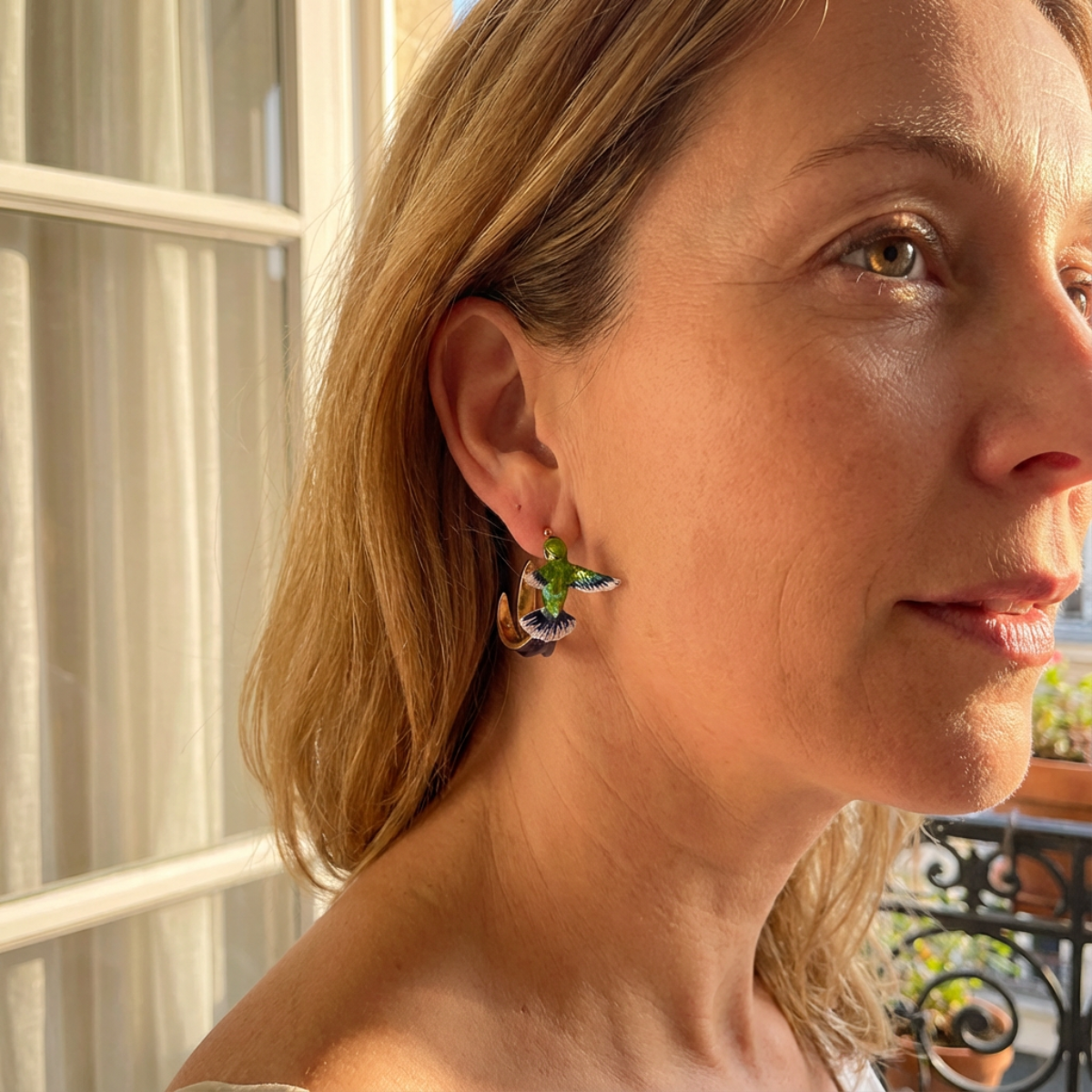 ELÉORA™ | Boucles d’Oreilles Colibri