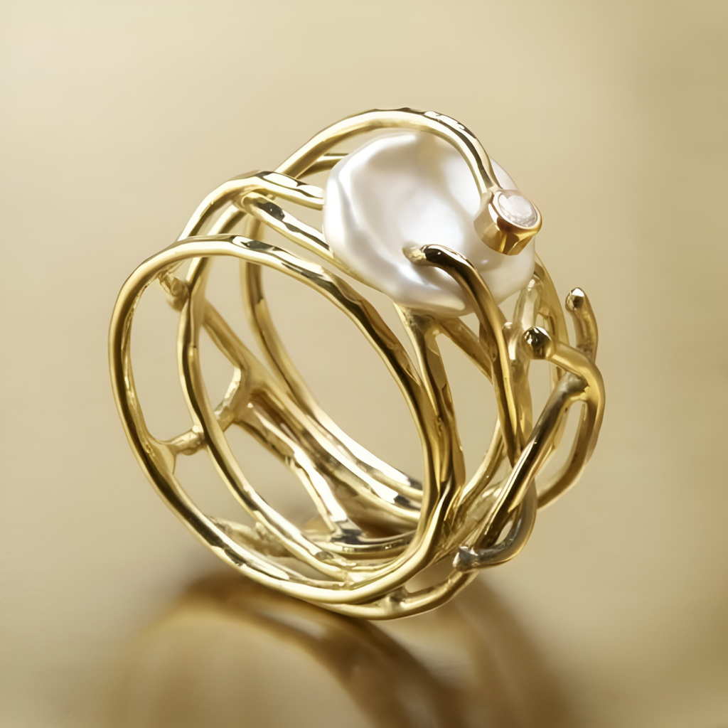 LÉA™ | Bague Fine Perlée