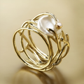 LÉA™ | Bague Fine Perlée