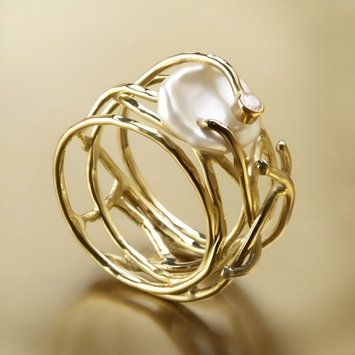 LÉA™ | Bague Fine Perlée