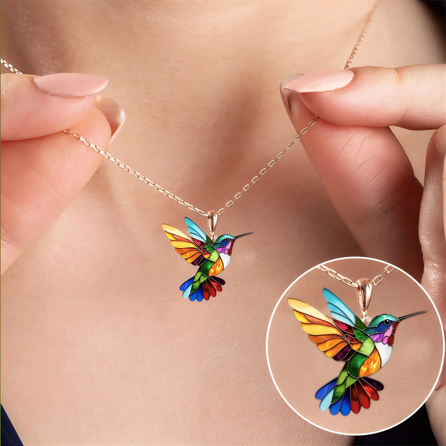 MALIA™ | Boucles d’Oreilles Colibri & Collier