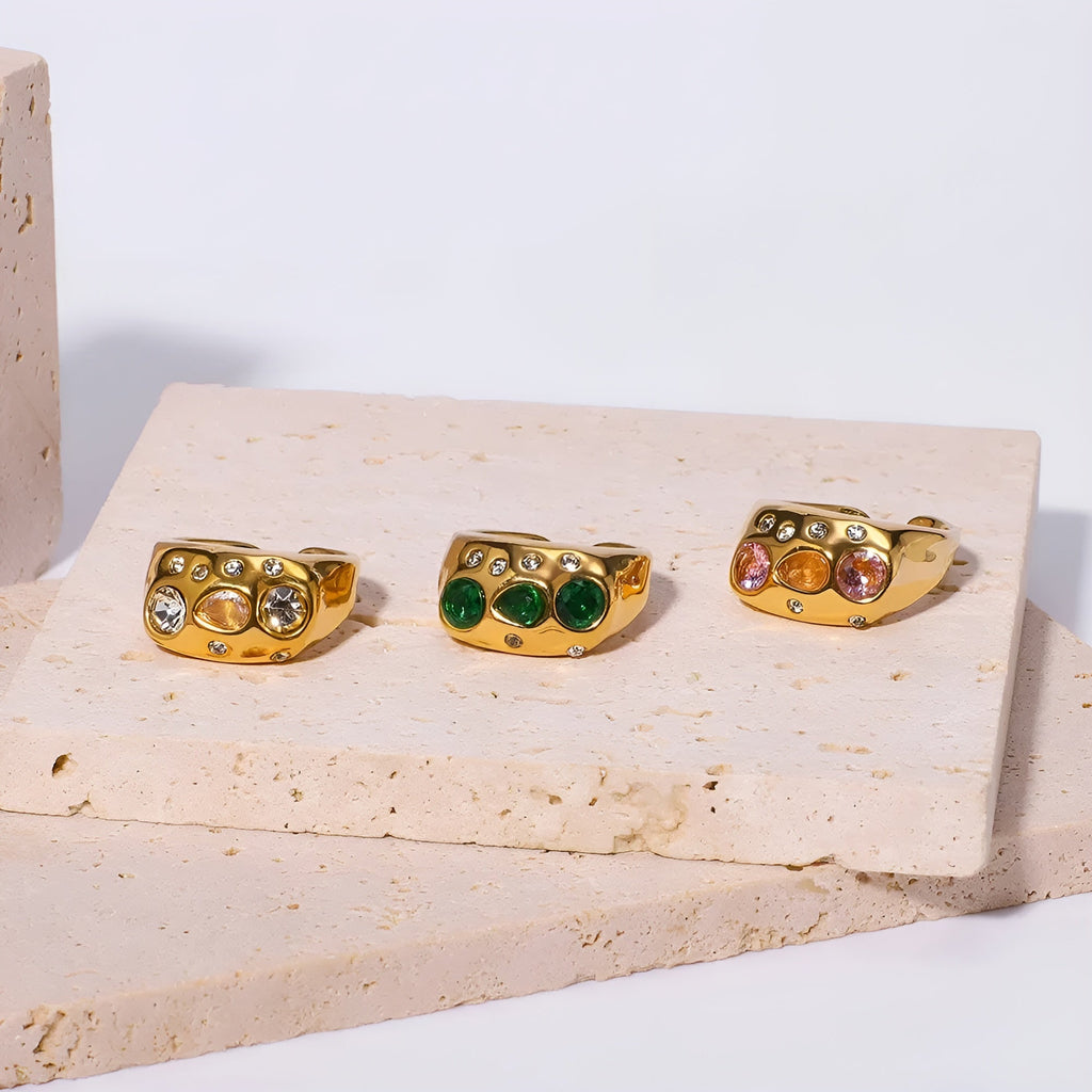 AMARA™ | Bague Cristal Colorée