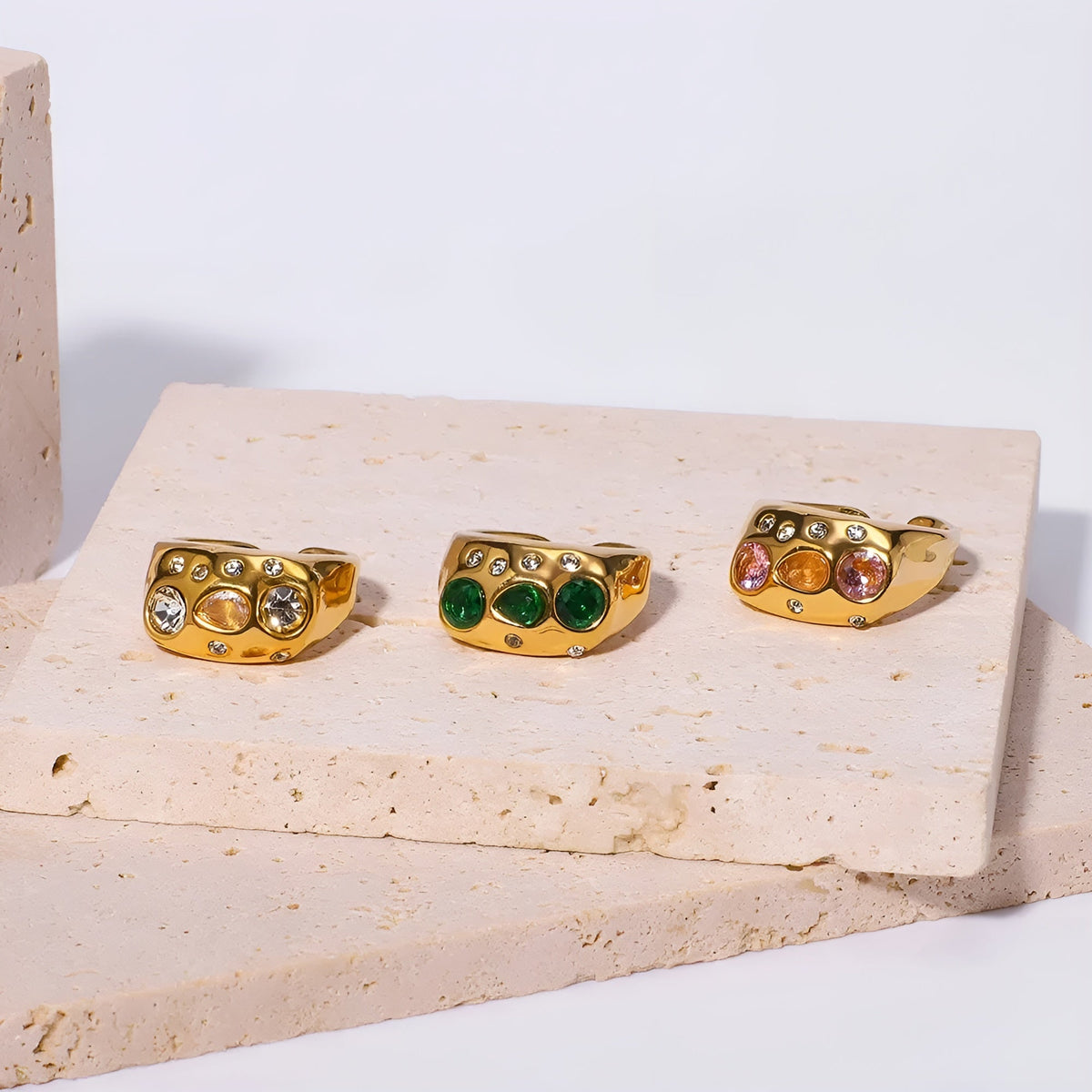 AMARA™ | Bague Cristal Colorée