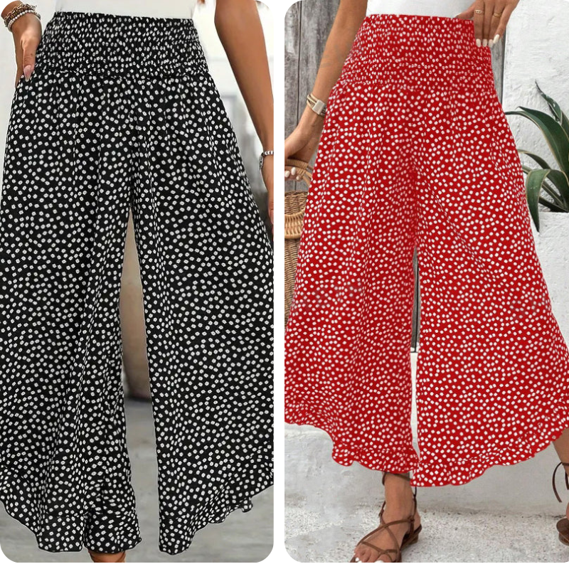 🔥 50 % de réduction aujourd'hui ! Pantalon ample à taille haute pour femme – Amincissant, confortable et chic