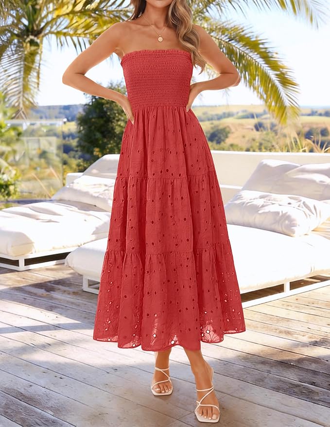 Robe Bustier Broderie Anglaise