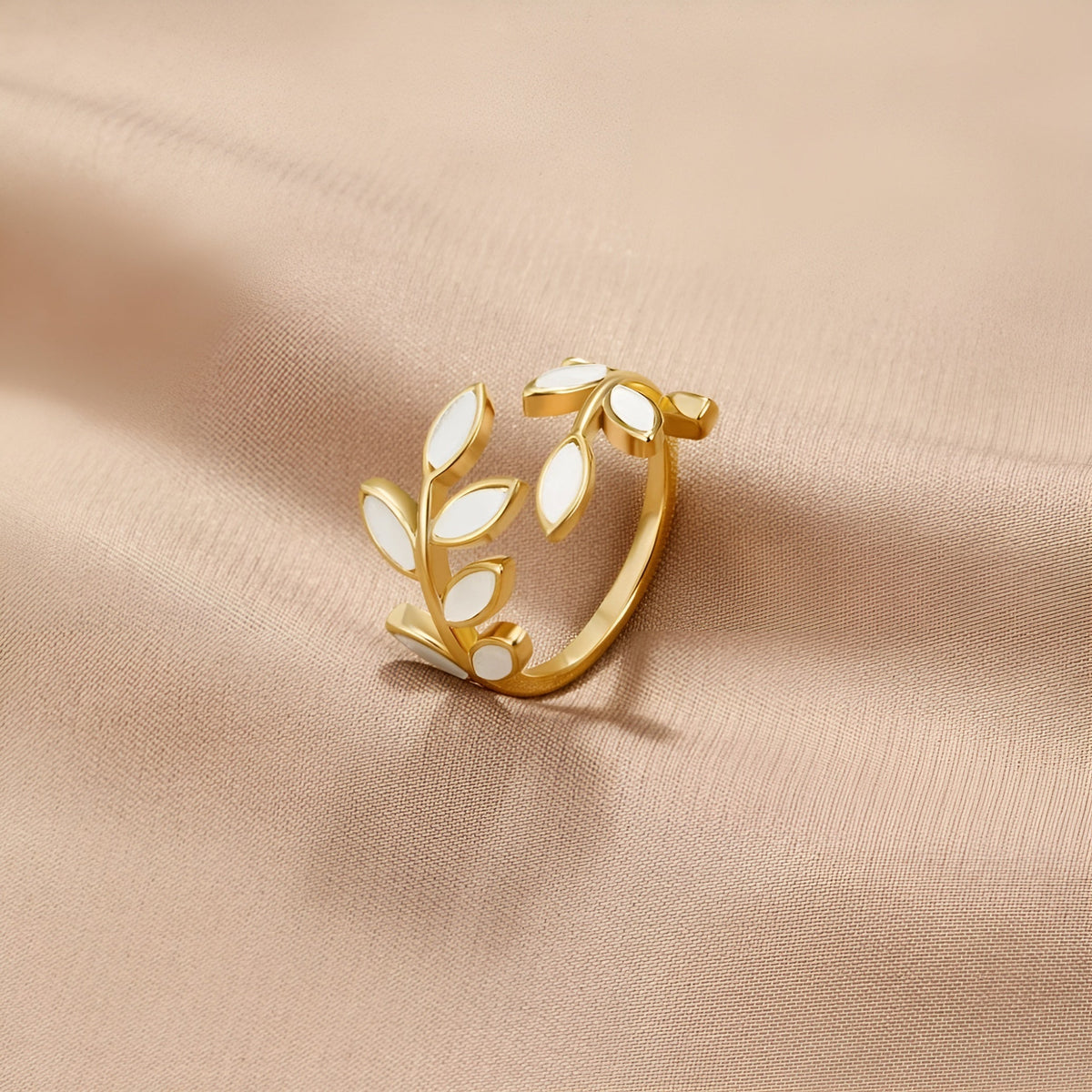 SEREIN™ | Bague Feuille Élégante