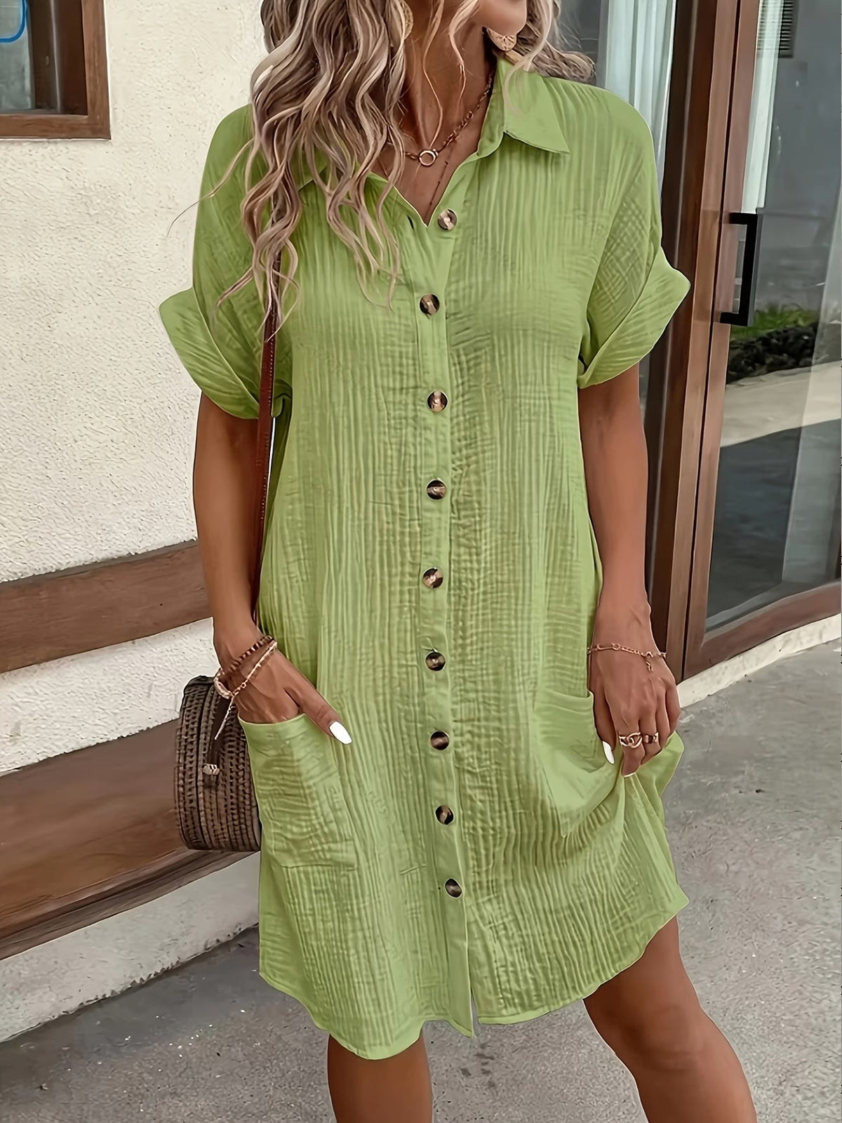 Robe Chemise Riviera — Gaze de Coton