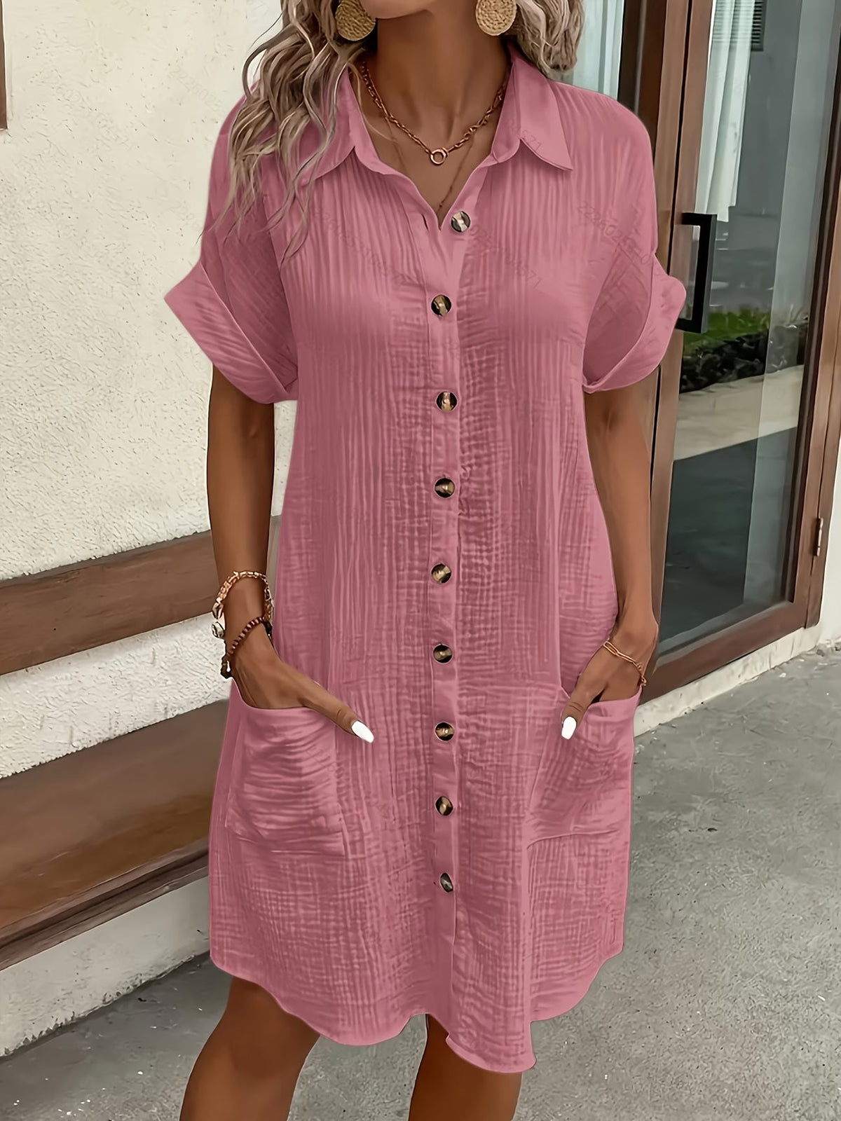 Robe Chemise Riviera — Gaze de Coton