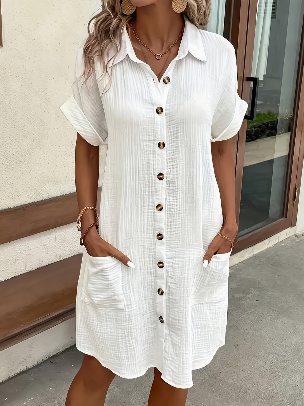Robe Chemise Riviera — Gaze de Coton