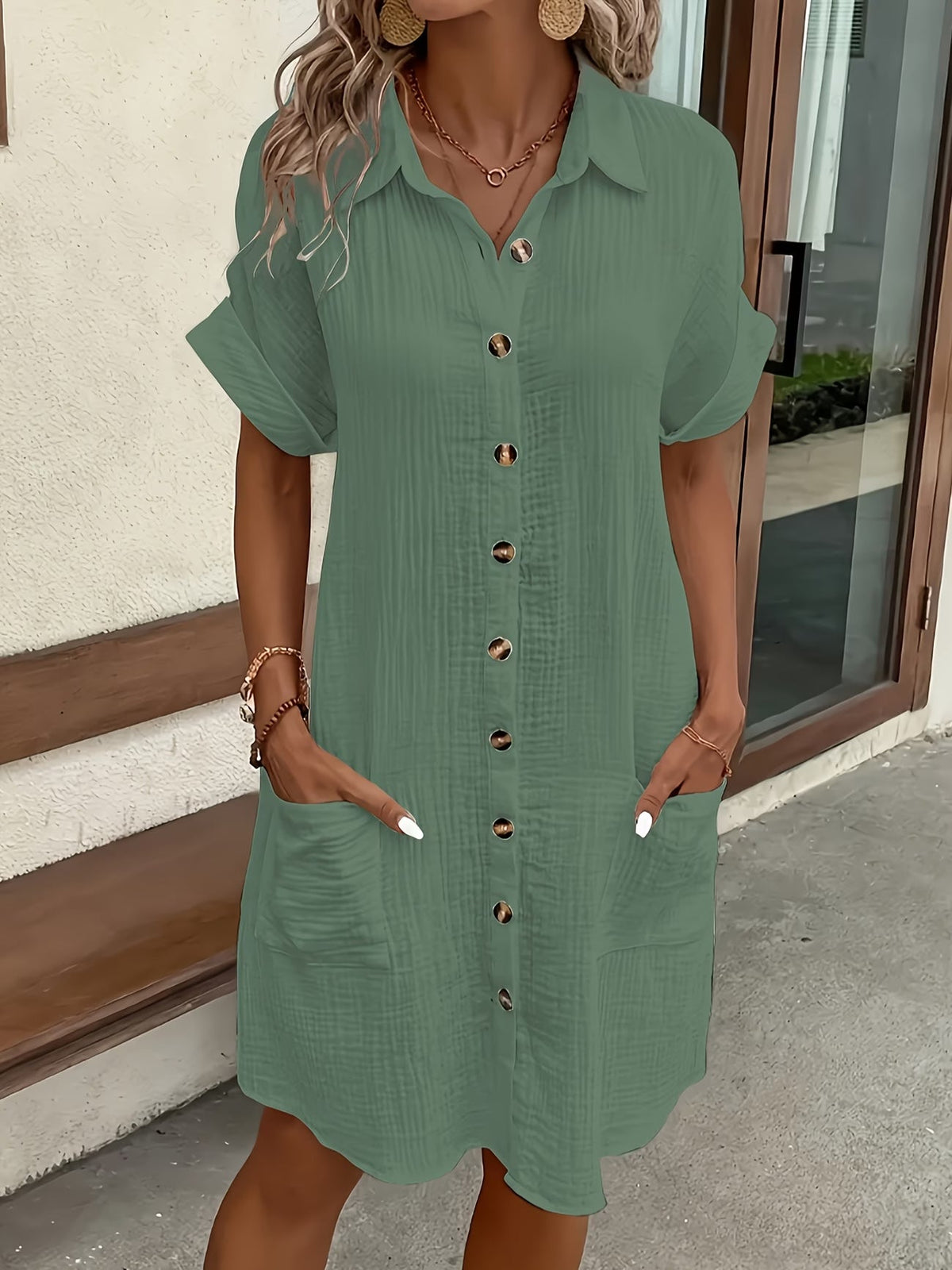 Robe Chemise Riviera — Gaze de Coton