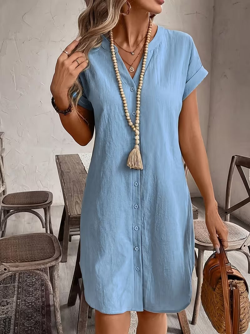 Robe Colette — Lin Boutonnée