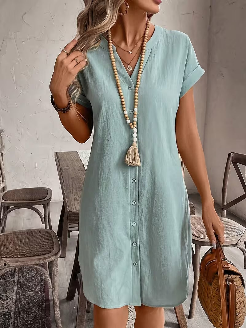 Robe Colette — Lin Boutonnée