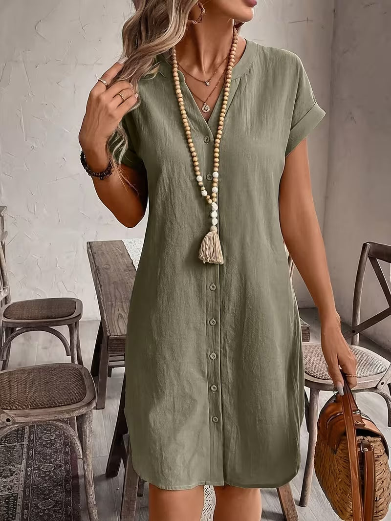 Robe Colette — Lin Boutonnée