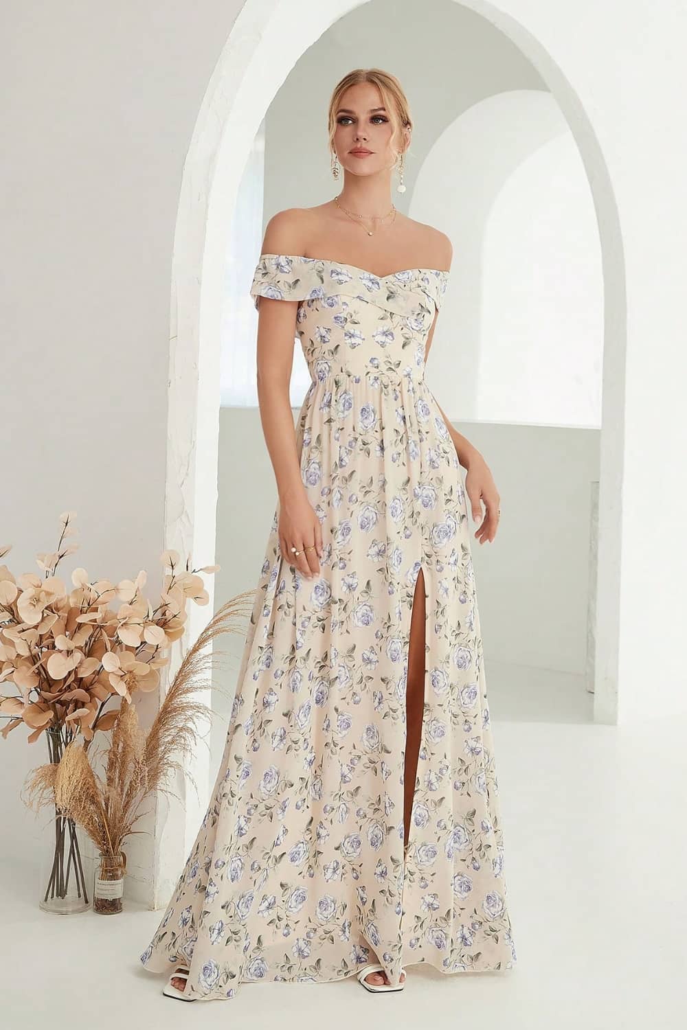 Robe Épaules Dénudées Pour Mariage