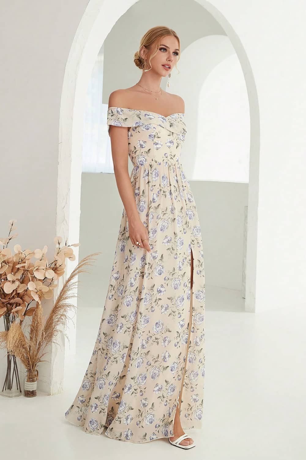 Robe Épaules Dénudées Pour Mariage