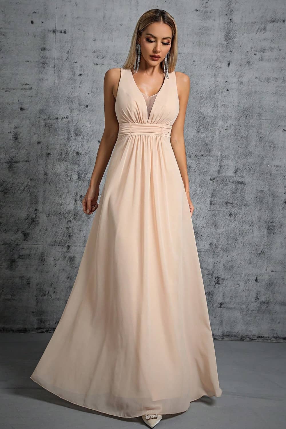 Robe Longue Fluide Dos Nu