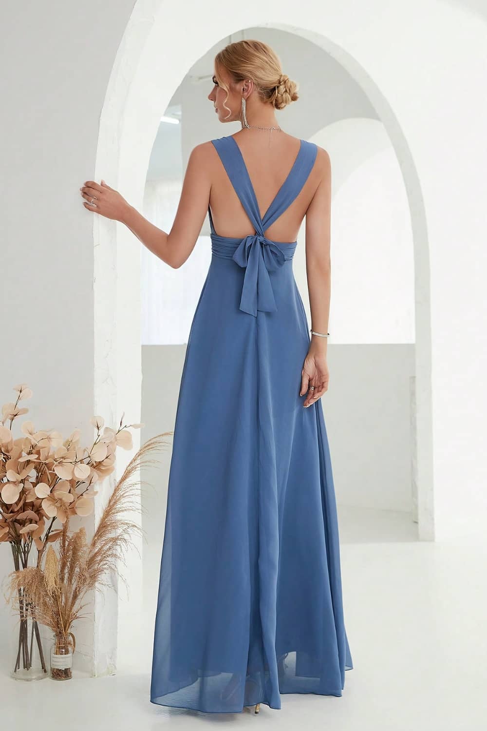 Robe Longue Fluide Dos Nu