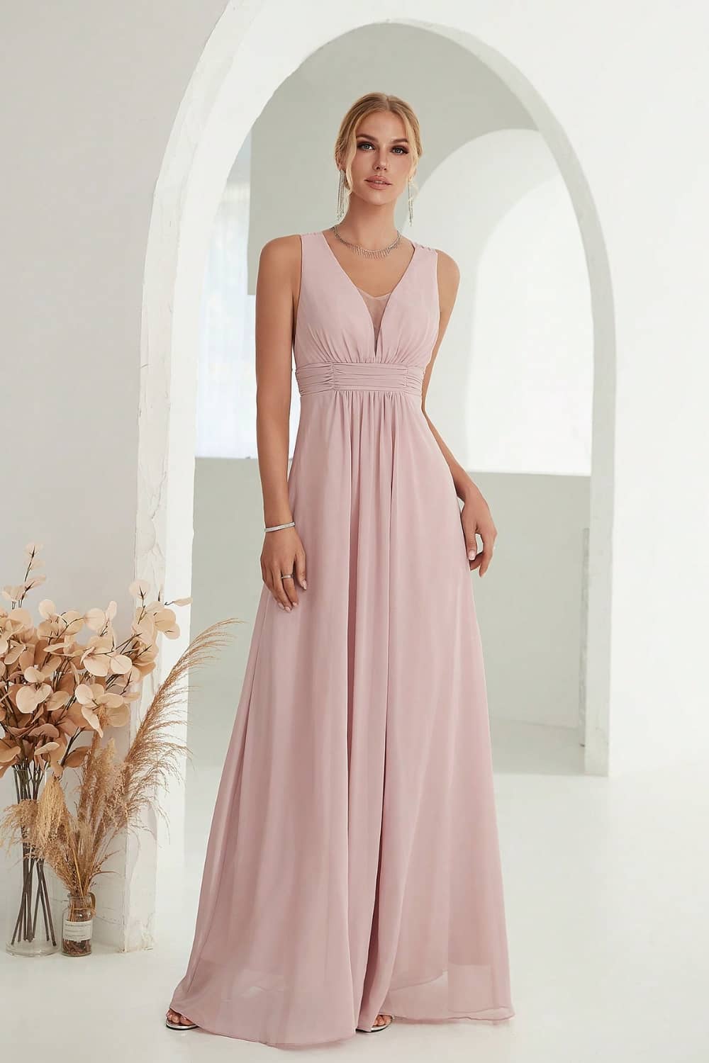 Robe Longue Fluide Dos Nu