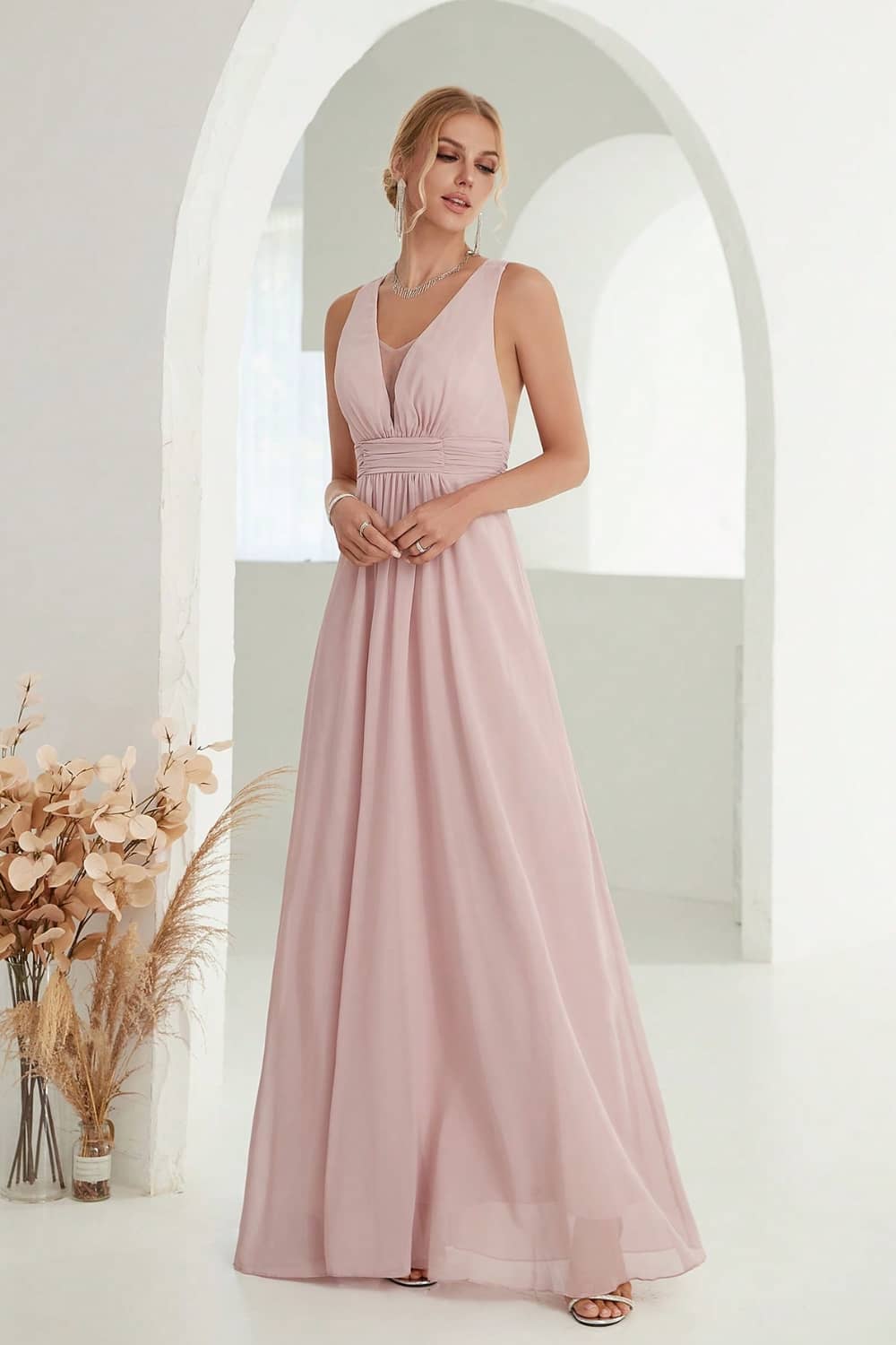 Robe Longue Fluide Dos Nu