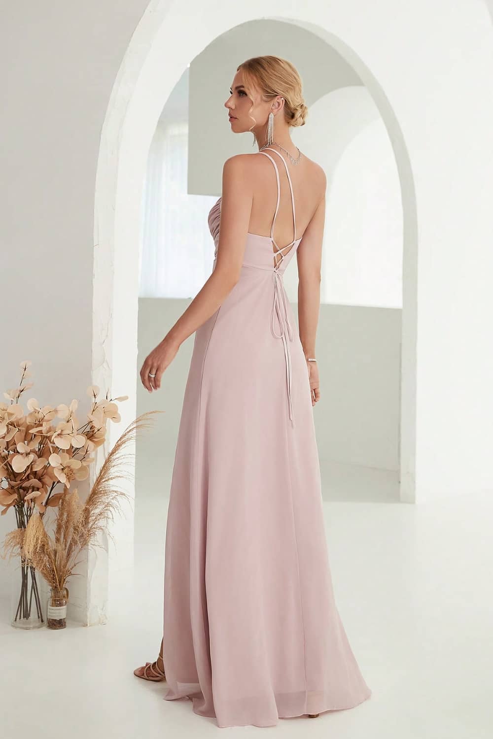 Robe Longue One Shoulder
