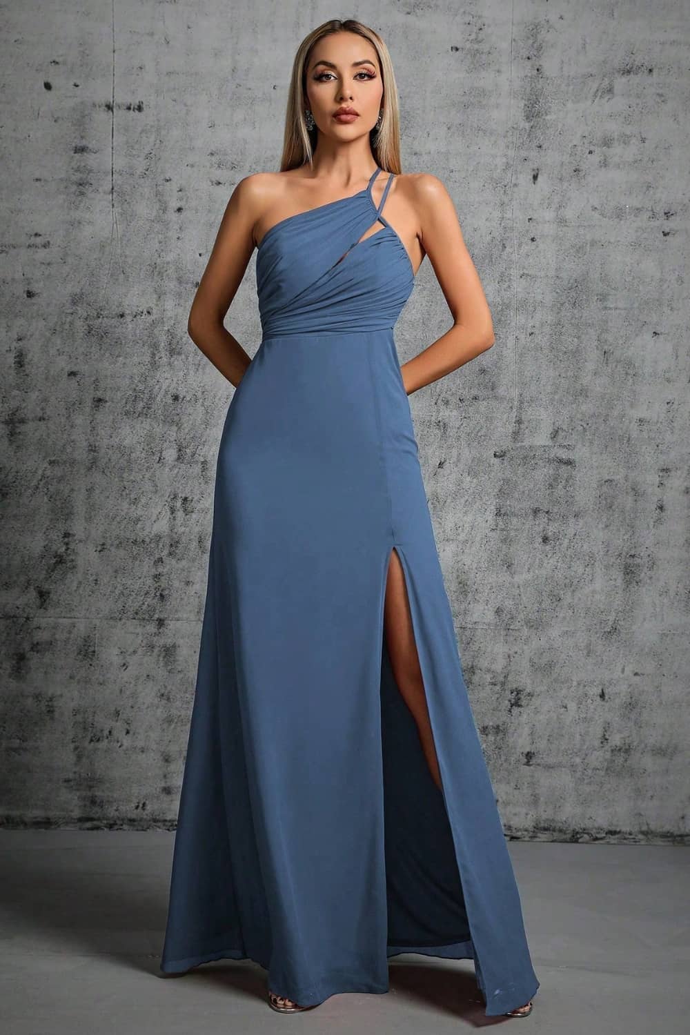 Robe Longue One Shoulder