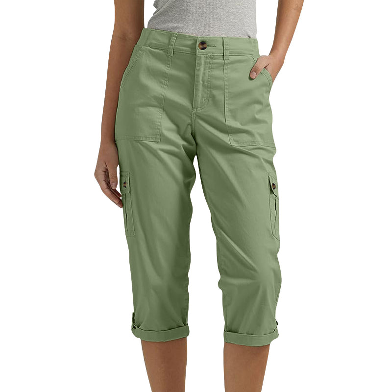 🔥Short décontracté multi-poches à haute élasticité pour femme