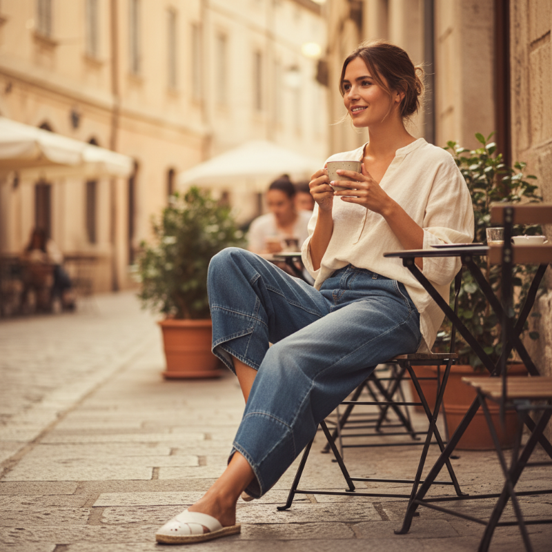 💥2026 HOT SALE💥Jeans décontractés pour femmes à jambes larges et coupe courte