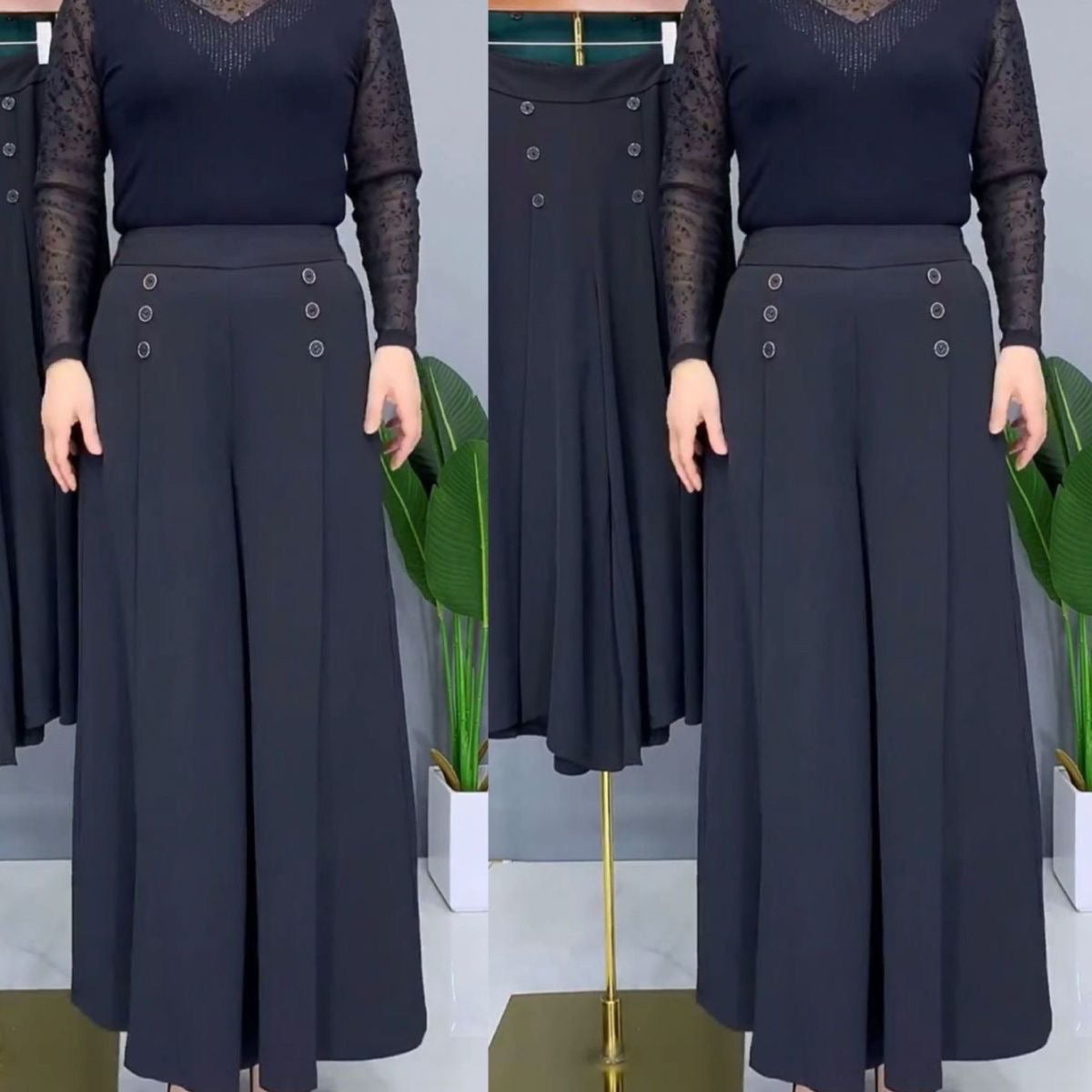 Pantalon large plissé élégant✨10% de réduction sur 2 pièces & Livraison Gratuite✨