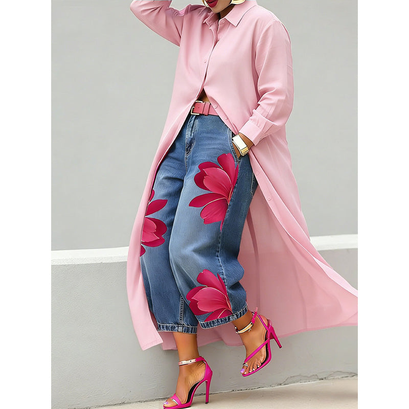 👗 Chemise longue à boutons, très tendance