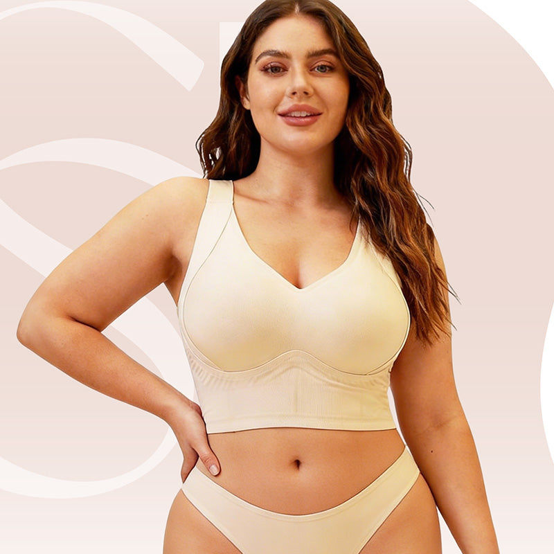 👙✨ PROMO FLASH 50% ! Soutien-gorge sans Coutures à Couverture Totale – Bretelles 3cm, Lissage Dos/Côtés, Bonnets B-F, Rembourrages Amovibles 🍃