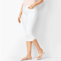 Jean capri en denim extensible pour femme
