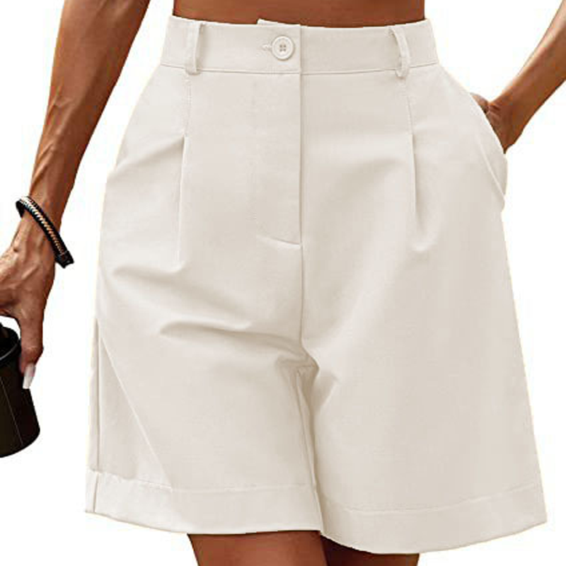 🔥 NOUVEAU + -50% + 50.000+ vendus 🔥 Short plissé taille haute pour femme