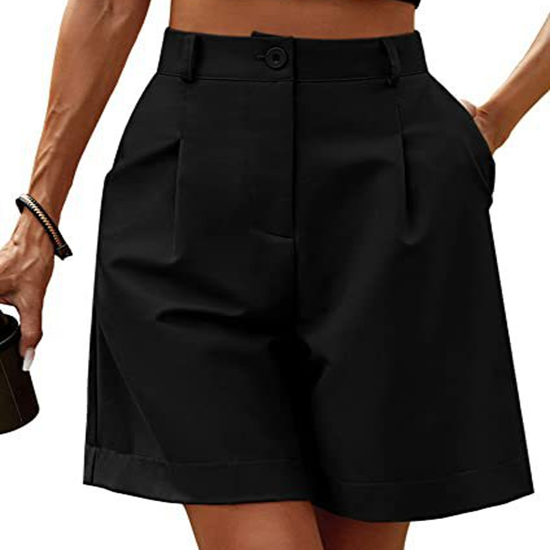 🔥 NOUVEAU + -50% + 50.000+ vendus 🔥 Short plissé taille haute pour femme